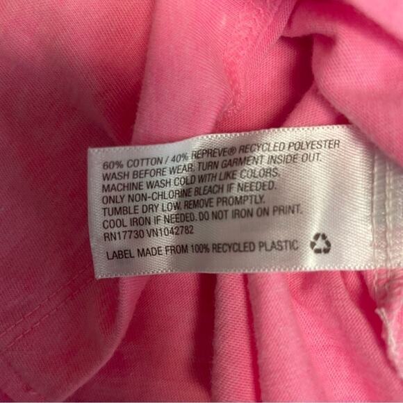 Cat & Jack Unicorn Raglan Tee pink white girls Size 2T - Picture 5 of 6